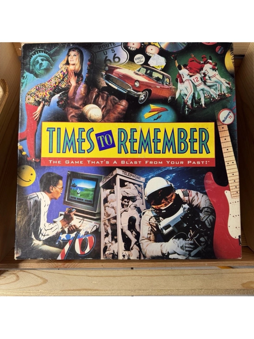 Times To Remember Board Game Party Milton Bradley Made In USA Used Vintage 1991